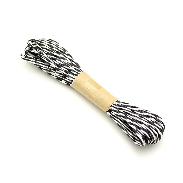 10meter/lot Multi Color Natural Paper Cord Kindergarten Home Decor DIY