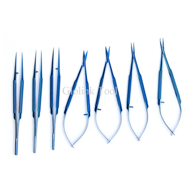 

Titanium Alloy Instruments Needle Holder Micro Scissors Tweezers Ophthalmic Instruments Surgery Tools Hand Tool