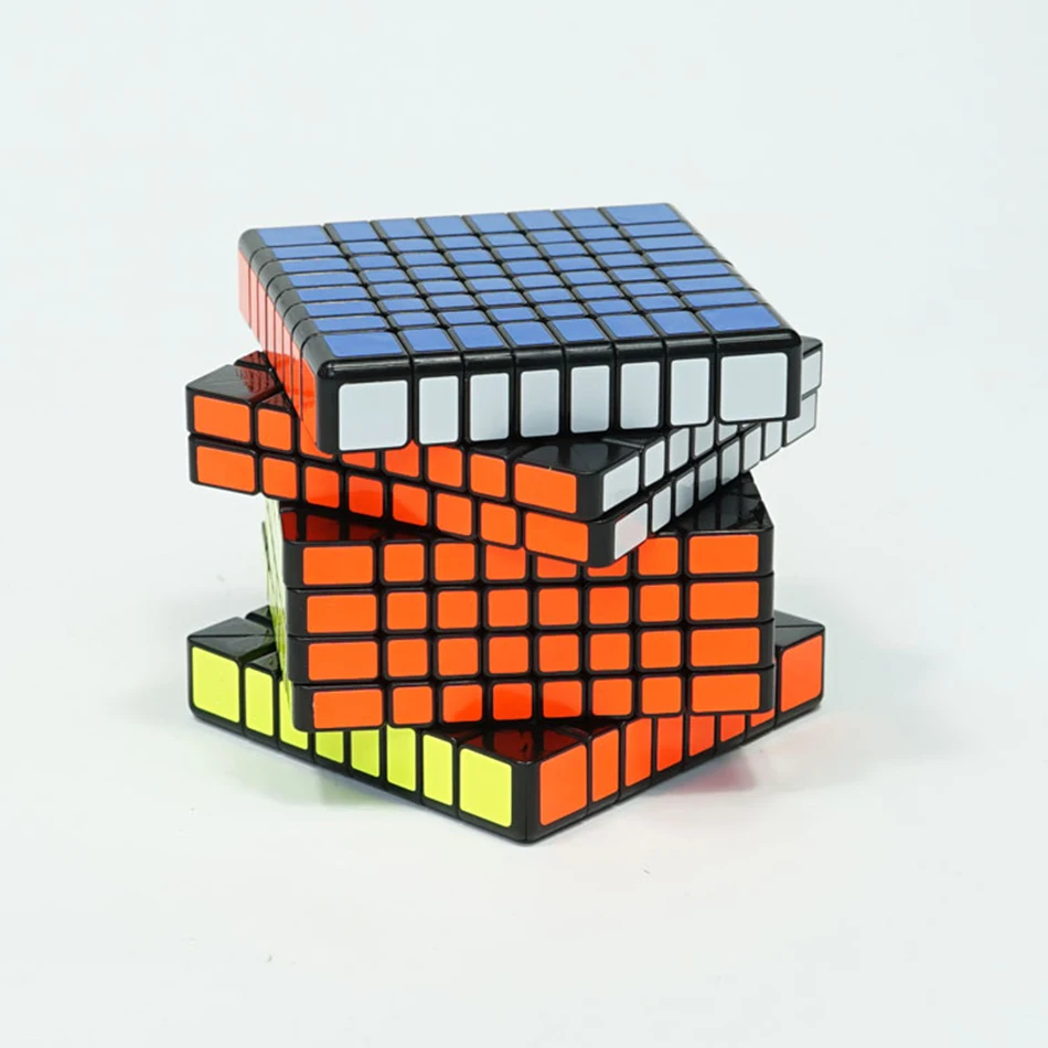 Koop Originele Moyu MF8 8x8 Kubus 8 Lagen Magic Speed Cube Puzzel 8x8 Zwart Stickerloze Cubo Magico 8*8*8 onderwijs Speelgoed Voor Kinderen