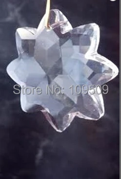 

Free Shipping,Star Chandelier Crystal Clear 38mm ONE HOLE Beads Crystal Prisms 30 pc