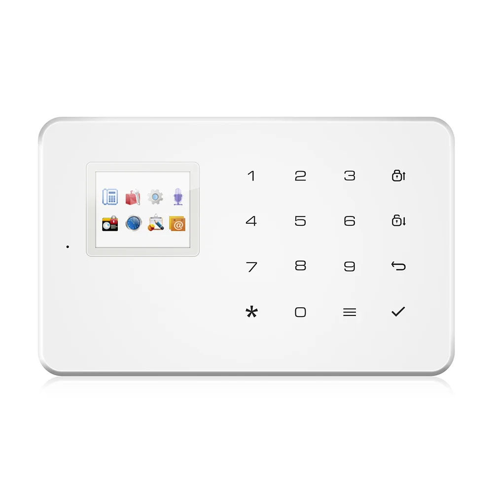 G18 zonas inalámbricas APP Control sistema de alarma GSM con pantalla táctil TFT de pantalla a Color casa Sistema de alarma de movimiento PIR Senson kit de bricolaje