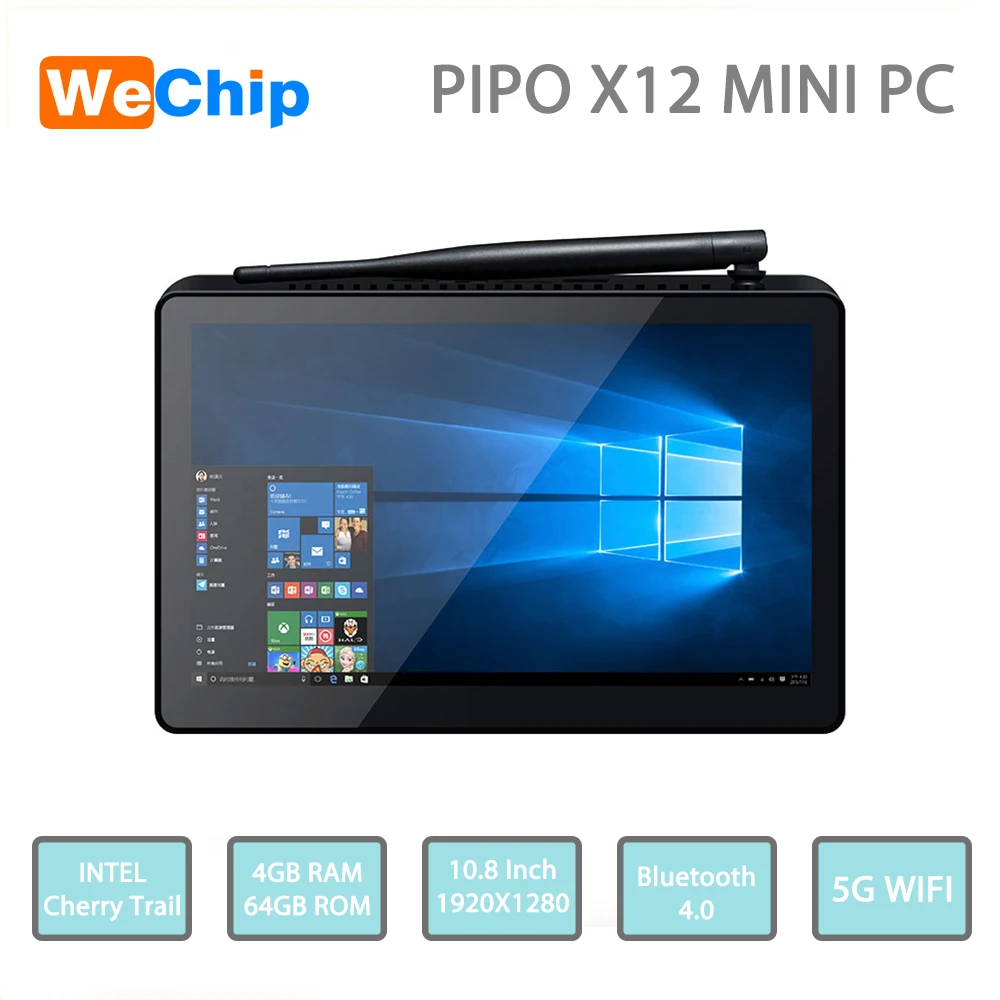 PIPO X12 Мини ПК Windows10 Cherry Trail Z8350 Intel HD ROM WiFi 1000 Мбит/с BT4.0 поддержка 4K | Компьютеры и офис