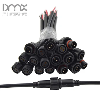 

Mokungit 10 Pairs Female Male Wire Gauge Male Female Plug 2 Pin 3Pin 4Pin 5Pin IP67 Waterproof LED Connector Cable White Black