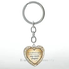 I’m Not Addicted To Reading pendant key chain Book Lover keychain Librarian Gift Steampunk geek Bookworm Quote key ring gift H33