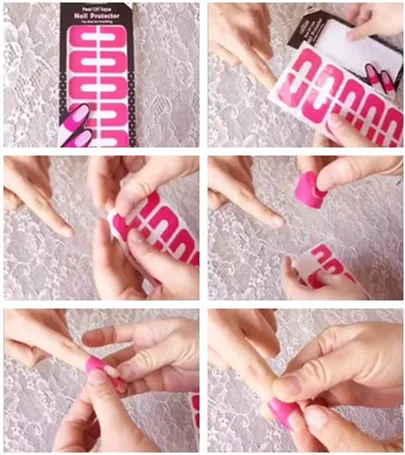 New Plastic L Off Tape Nail Protector Art Latex New Plastic L Off Tape Nail Protector Art Latex Palisade For Easy Fast Clean