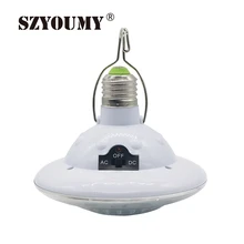 SZYOUMY 22 LEDs супер яркая лампа аварийной сигнализации E27 Перезаряжаемые Солнечный Мощность лампы дистанционного Управление свет автоматический выключатель 10 шт