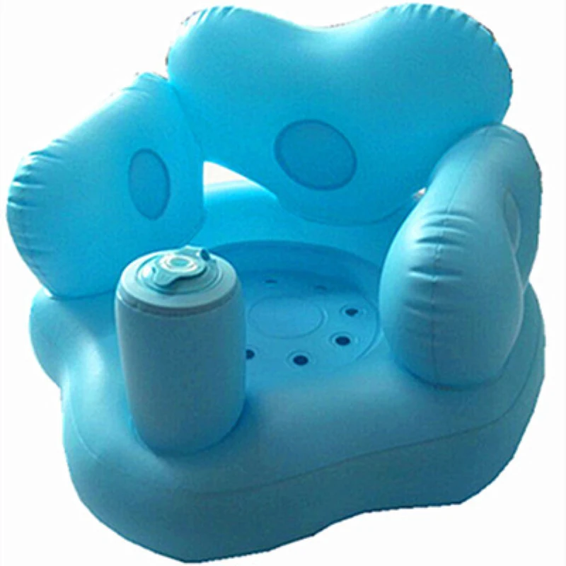 С воздушным насосом дети Ванна стул детские надувные диван, обеденный коляска для Портативный игру мат диваны узнать стул 0-24 м
