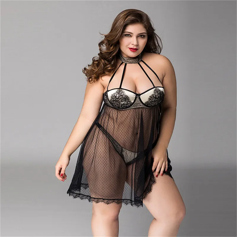 

Women Sexy Lace Babydoll Lingerie Sleepwear Plus Size Lingerie Nightgown Sexy Hot Erotic Underwear Babydoll Costume Sexy Porno