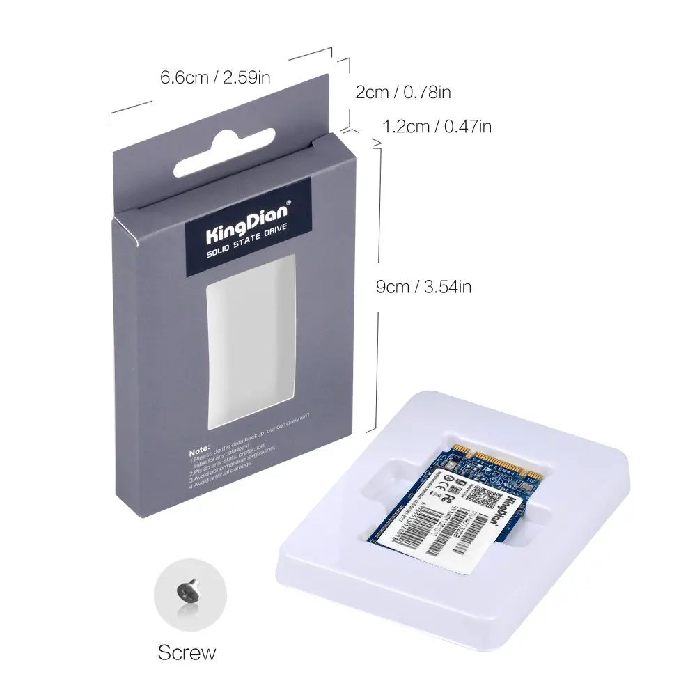  KingDian M.2 NGFF M.2 2242 2280 Solid State Drive Disk for Desktop PCs and MacPro N400 32GB 42mm