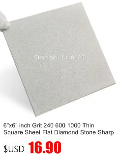 8 "x 8" Грит 240 600 1000 2000 Грубый тонкой тонкий квадратный лист Flat Diamond точильные камни лапидарные инструменты точильный камень для ножей