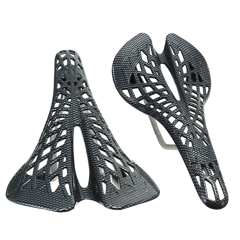 1Pcs Black Bike Hollow Saddle Bicycle Cycling Hollow Saddle Seat Lightweight For Mountain Road Bike Bicycle Parts
