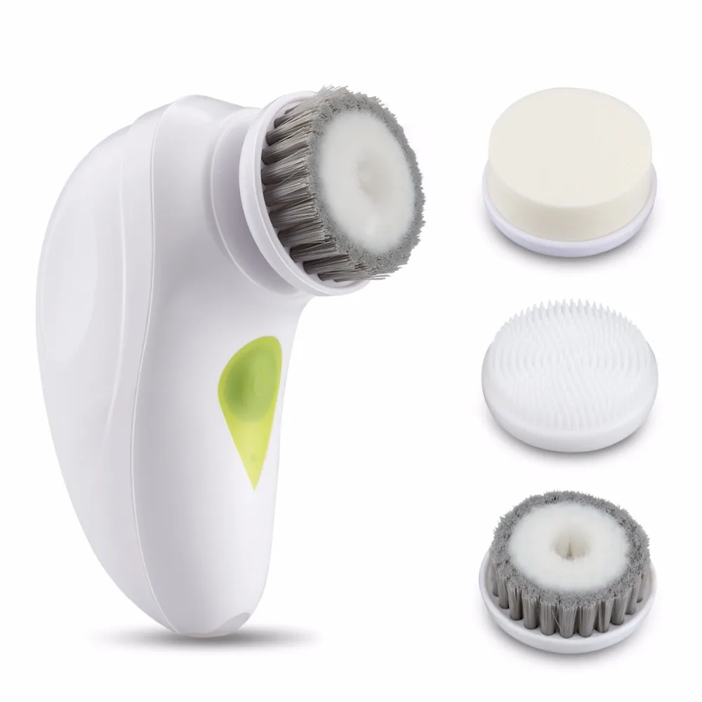 Rechargeable Handheld 3 in 1 Electric Facial Cleansing System Scrubber