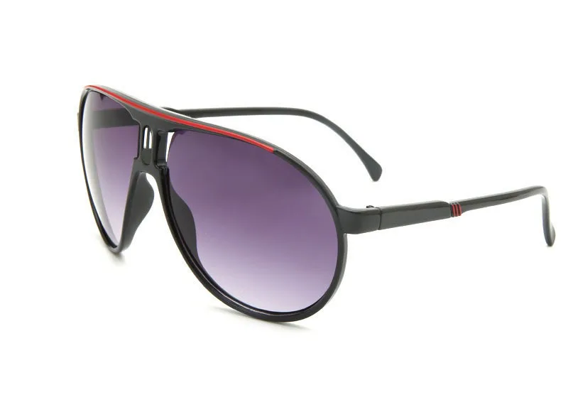 Pawes новые модные мужские и женские солнцезащитные очки унисекс Ретро Спорт на открытом воздухе ультралегкие очки UV400 - Цвет линз: black red