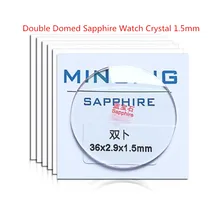 1 шт. 1,5 мм толстые двойные куполообразные сапфировые часы диаметр кристалла от 35~ 40 мм вогнутое стекло