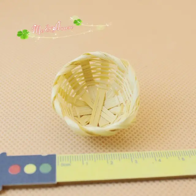 Mini Dollhouse Craft model accessories hand woven baskets