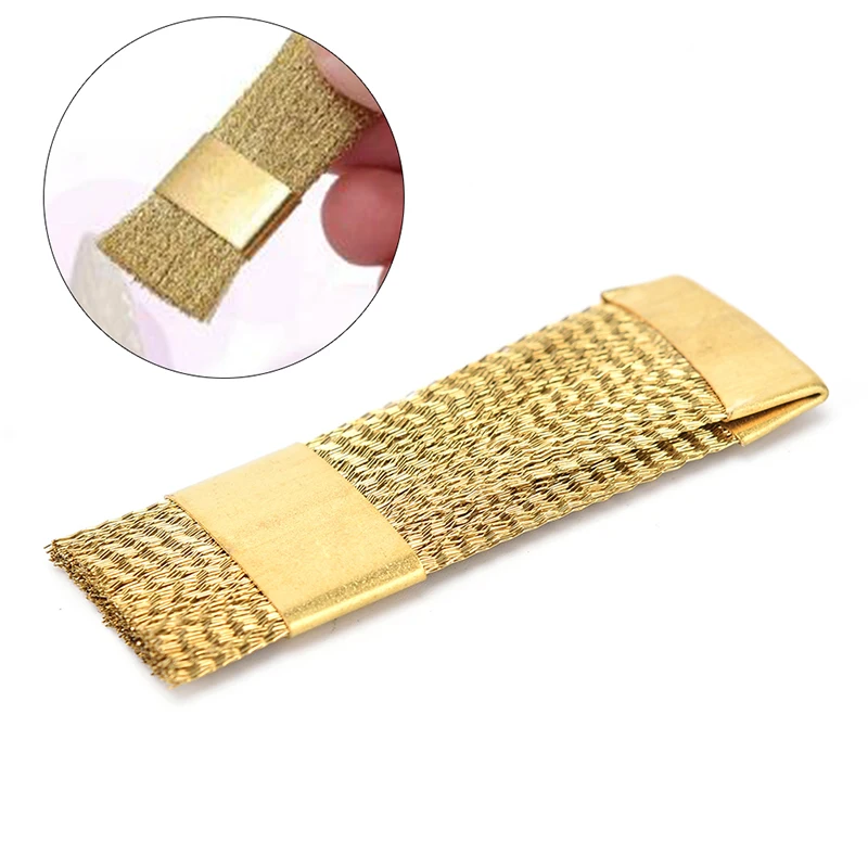 

1pc Nail Drill Bit Cleaning Brush Portable Electric Manicure Drills Copper Wire Drill Brusher Cleaner DIY Nail Art Tool