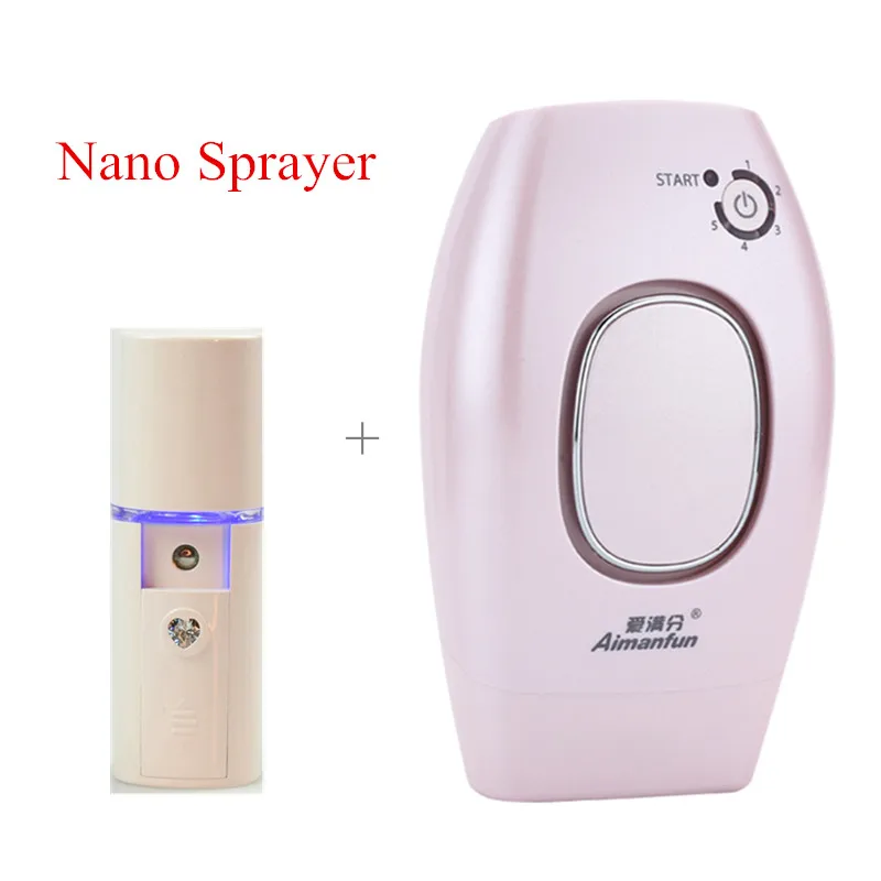 

Home use Body Epilator IPL Permanent Laser Photon Hair Removal Beauty Instrument 400000 shots Hair Epilator free Nano Sprayer