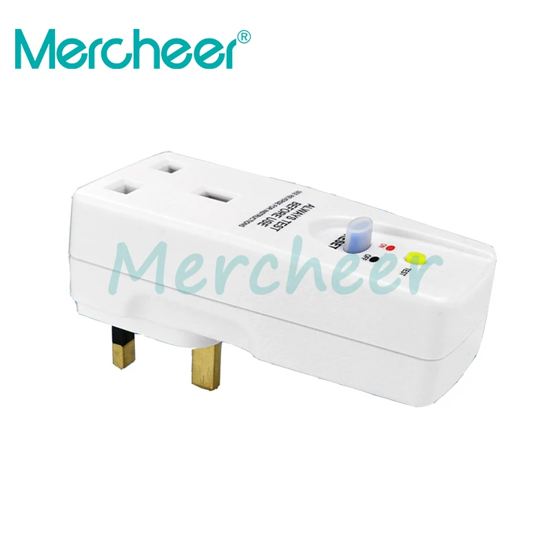 

220-260V 13A UK GFCI Safety RCD Socket Adaptor Home Circuit Breaker Cutout Garden Power Tools Trip Switch