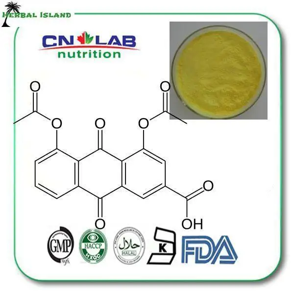 

1kg 98% HPLC diacerein solubility powder manufacturer