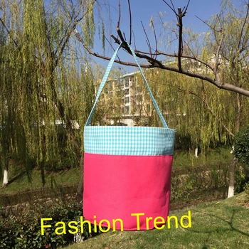 

200pcs/lot Wholesale Chevron Easter Baskets Classic Design Chevron Collection Totes Buckets for Easter Holiday