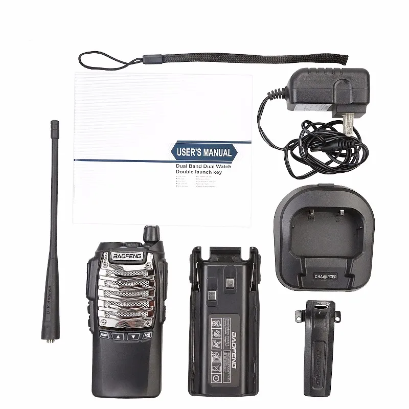 8 Вт Handfree Baofeng UV-8D Walkie Talkie KM UHF 400-480 МГц портативное радио Comunicador UV8D Interphone UV-8