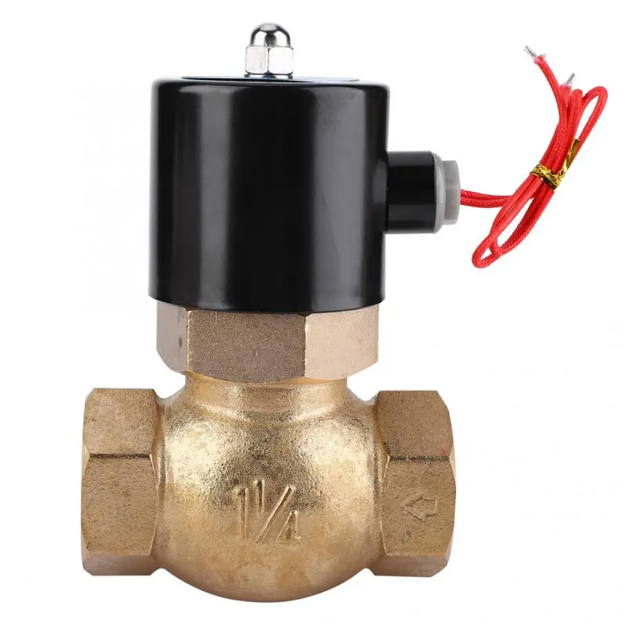 Ручной заподлицо клапан латунный двухсторонний нормально соленоидный клапан для воздуха вода паровой соленоидный клапан