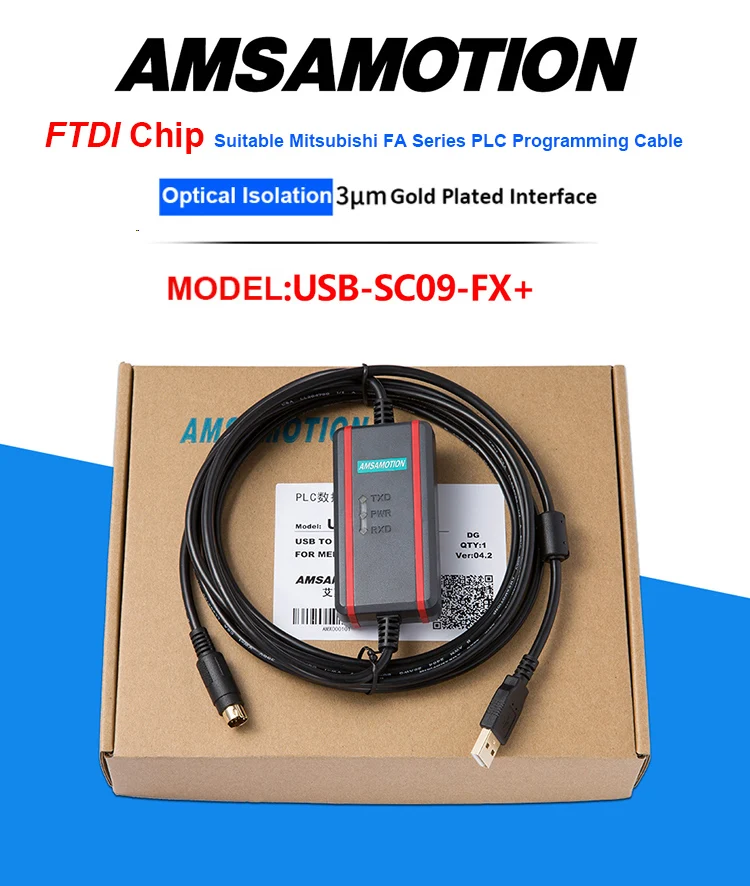 USB-SC09-FX для Mitsubishi PLC Кабель для программирования FX0N FX1N FX2N FX0S FX1S FX3U FX3G серии Связь кабель