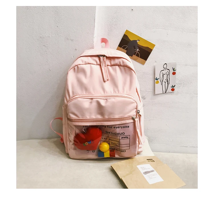 Cute Clear Transparent Women Backpacks PVC Stuffed Toys Student Schoolbags Fashion Teenage Girls Bags for School Backpack New_35_15