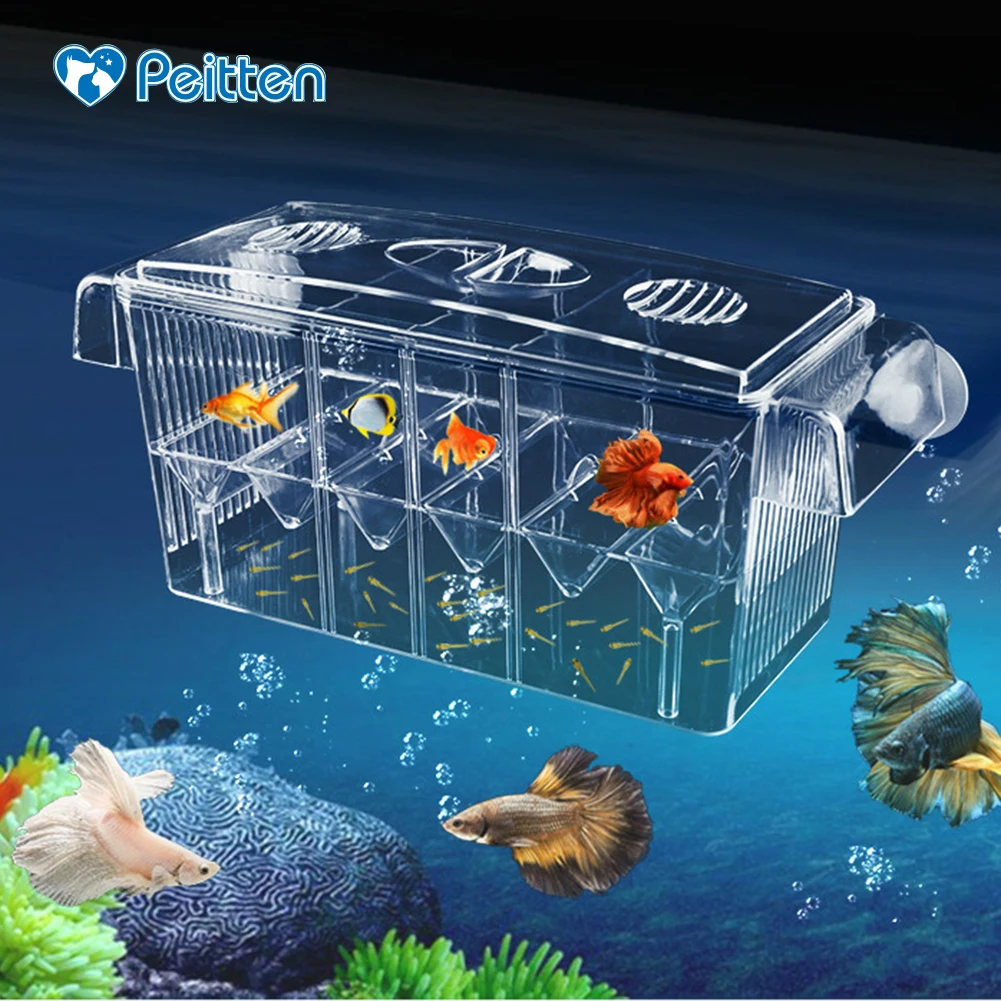 

New arrival Transparent Aquarium Floating Breeding Box Guppy Betta Double Layer Fish Tank For Breeding Hatchery Isolation