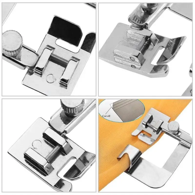 Многофункциональная самодельная домашняя швейная машина лапка свернутая кромка для ног обжимной пресс для домашнего шитья аксессуары