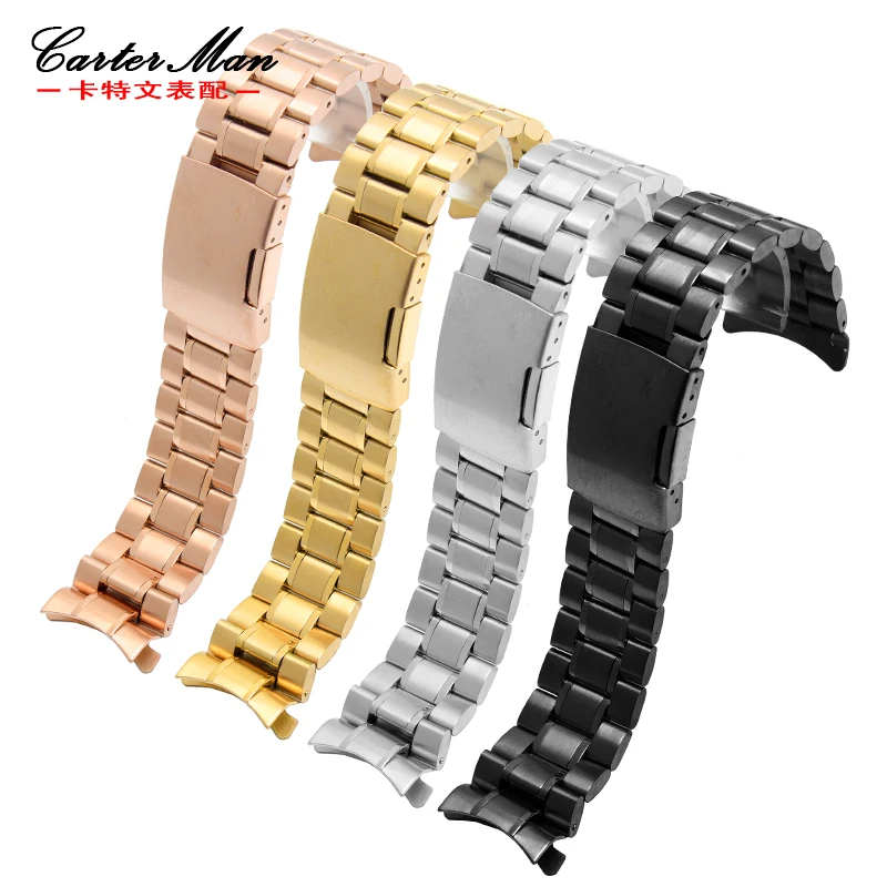 

High quality watchband Stainless steel strap 14mm 16mm 18mm 20mm 22mm 24mm 26mm General style watch bracelet