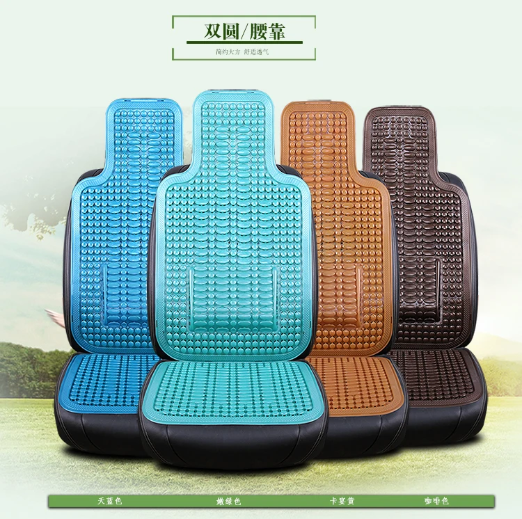 Summer Plastic Breathable Cool Car Chinese knot elements Seat Cushion Auto Minibus Home Chair Cover