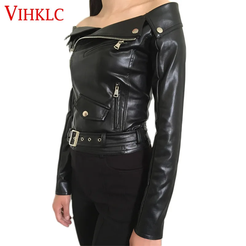 New Spring Autumn 2016 Women Jacket Black Fashion Slim S