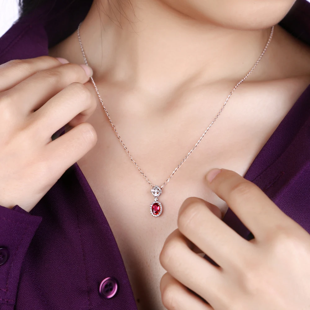 Бесплатная доставка Оптовая продажа 18 К БЕЛОЕ ЗОЛОТО ПРИРОДНЫЙ 0.70ct ruby & 0.26ct