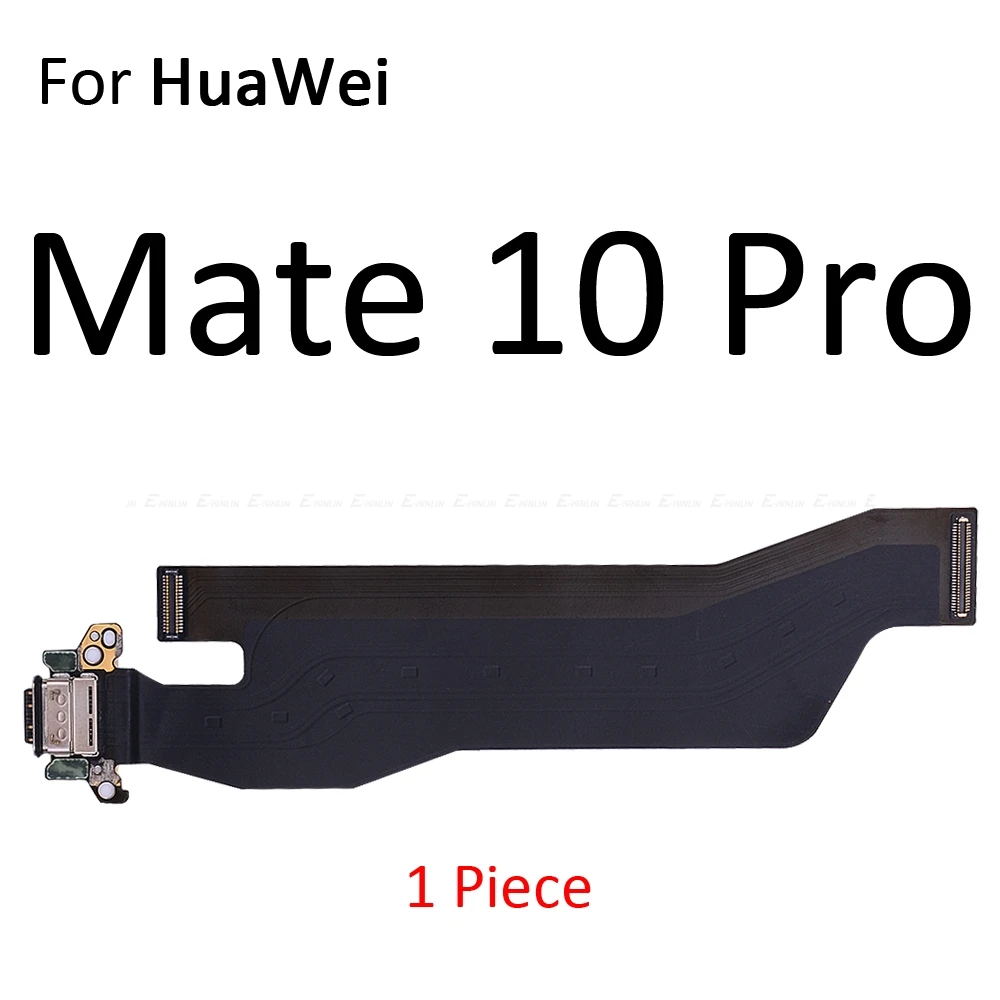 Зарядное устройство плата с микрофоном микрофонный гибкий кабель для HuaWei Коврики 20 10 9 Pro Lite P Smart плюс зарядка через usb док-станция для Порты и разъёмы - Цвет: For Mate 10 Pro