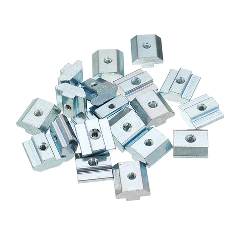 

20pcs M5 T Sliding Nut Zin Plated Carbon Steel T Sliding Nut for 4040 Aluminum Profile New