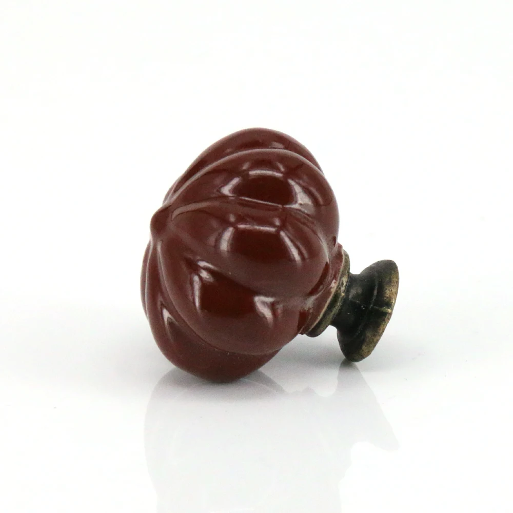 6 قطع ضياء 34 ملليمتر السيراميك اليقطين مقبض الباب مطبخ مجلس الوزراء دولاب خزانة الأطفال غرفة التأثيرات مقابض