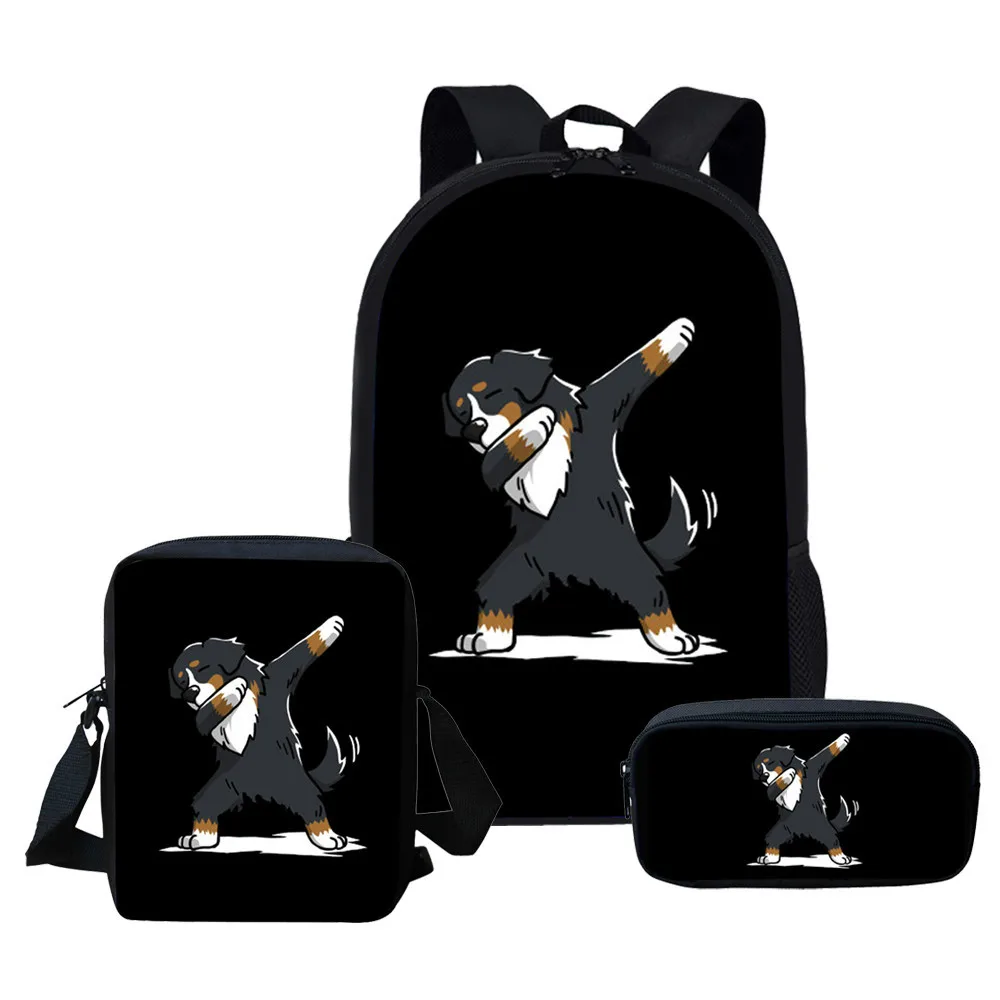 

ThiKin School Backpack Bernese Mountain Dog Girls Backpack Kids mochilas escolares infantis Children School Bags Satchel