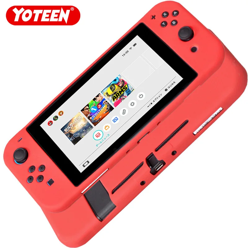 Силиконовый чехол Yoteen для контроллера nintendo Switch резиновый чехол Joy-con полное покрытие защита от падения