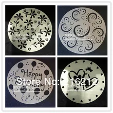 Мука сито торт Спрей Печать просеиватель для сахара инструменты для выпечки 4 шт. набор День Рождения Торт Глазурь сахар спрей