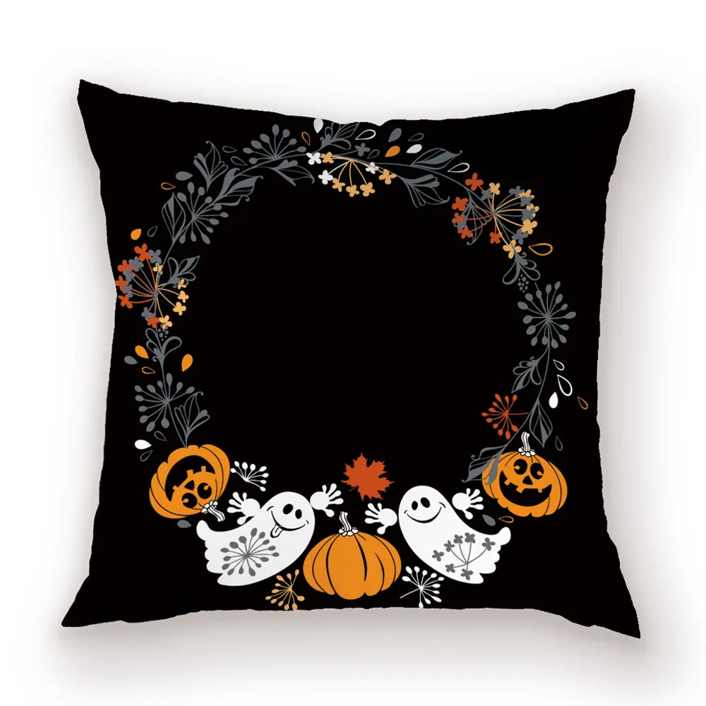 Happy Throw Pillow Cover Holidays Decorative Cushion Covers Halloween Christmas Festival Home Decor Living Room Pillows Case - Цвет: L770-7