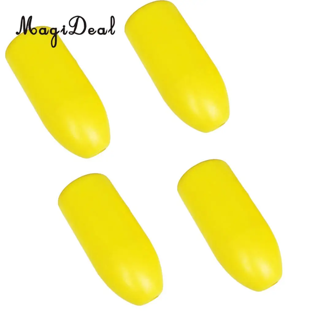 4Pcs Premium Yellow PVC Foam Kayak Canoe Outrigger Stabilizer Water Float Buoy for Boat Fishing Standing SUP Beginners