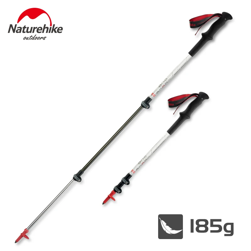 Naturehikeカーボンファイバー アルミ合金ステッキポール軽量キャンプトレッキングポールハイキングスティック杖約185グラム Walking Sticks Aliexpress