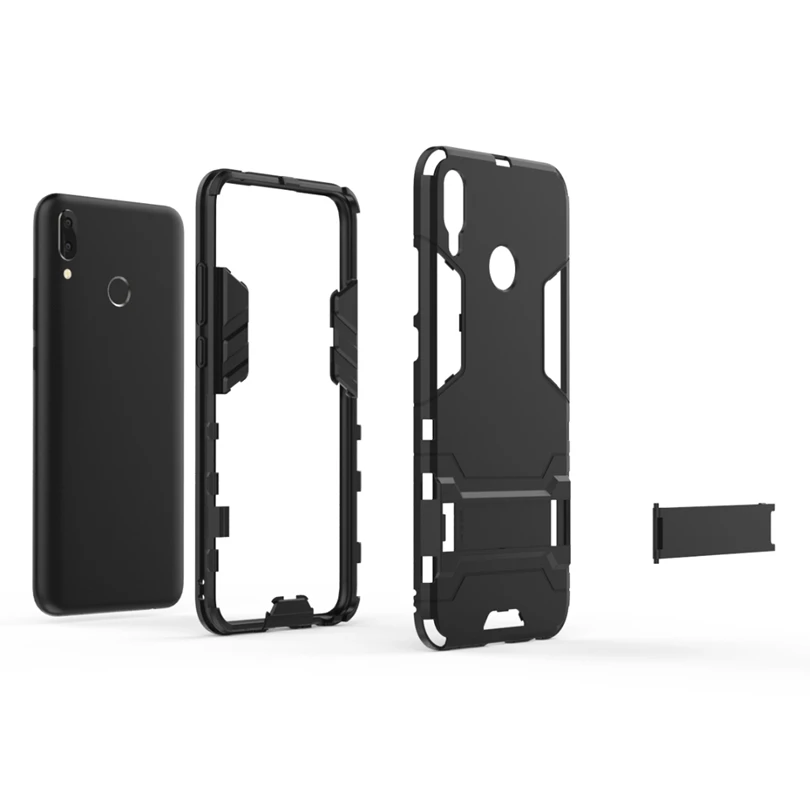 Для Huawei Y9 2019/Enjoy 9 Plus ударопрочный робот Броня гибридная резина силикон чехол для