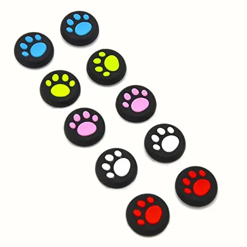 Cat Pad стиль 5 шт. Джой Стик захват большим пальцем Чехлы Для XBOXONE 360 PS4/3 изготовлен из силиконовой резины аналоговый контроллер Джойстик для пальца