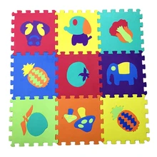 

10PC Baby EVA Foam Puzzle Play Mat Combo Kids Crawling Mat Animal Cartoon Doll Fruit Number Rugs Toys Carpet Floor Tiles 30X30X1