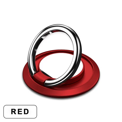 PUJIMAX 3 шт. в упаковке, Премиум металлическое кольцо на палец, крепление для смартфона, поддержка для iPhone x 9 8, Xiaomi, samsung, huawei, кольцо на палец, держатель - Цвет: Red