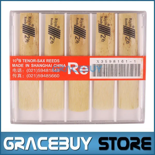 Tenor Sax Saxophone Reed with Cases 10 Pcs Saxophone Parts ...