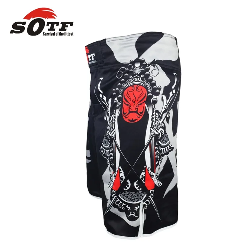 Мужские черные и синие шорты для бокса дышащие быстросохнущие muaythai Tiger Muay Thai mma