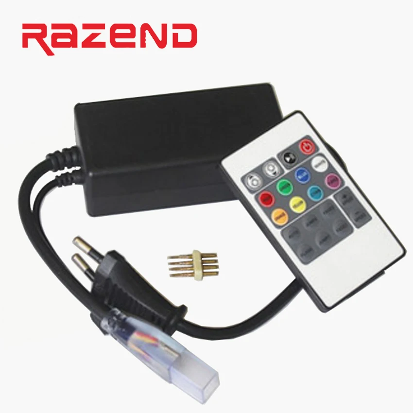 Светодиодный RGB контроллер 110 В 220 с 20 клавишным ИК пультом дистанционного